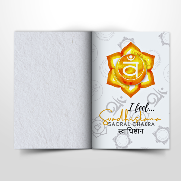 Sacral Chakra Pocket Notebook | Inc. Affirmations - Image 5