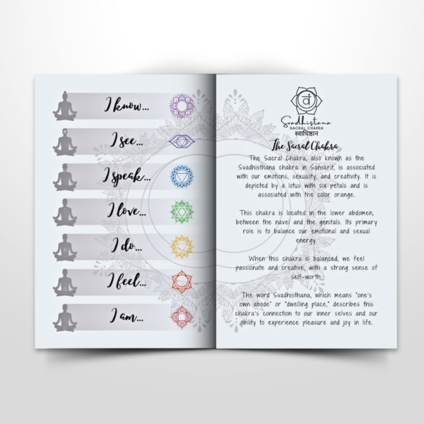 Sacral Chakra Pocket Notebook | Inc. Affirmations - Image 9