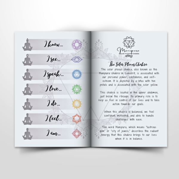 Solar Plexus Chakra Pocket Notebook | Inc. Affirmations - Image 9