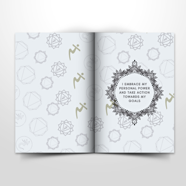 Solar Plexus Chakra Pocket Notebook | Inc. Affirmations - Image 13