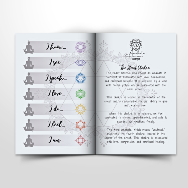 Heart Chakra Pocket Notebook | Inc. Affirmations - Image 9