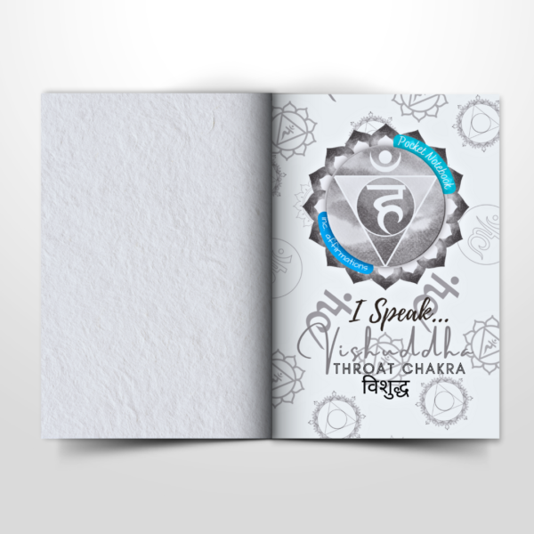 Throat Chakra Pocket Notebook | Inc. Affirmations - Image 5