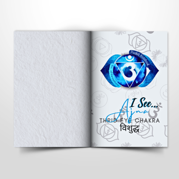 Third Eye Chakra Pocket Notebook | Inc. Affirmations - Image 5