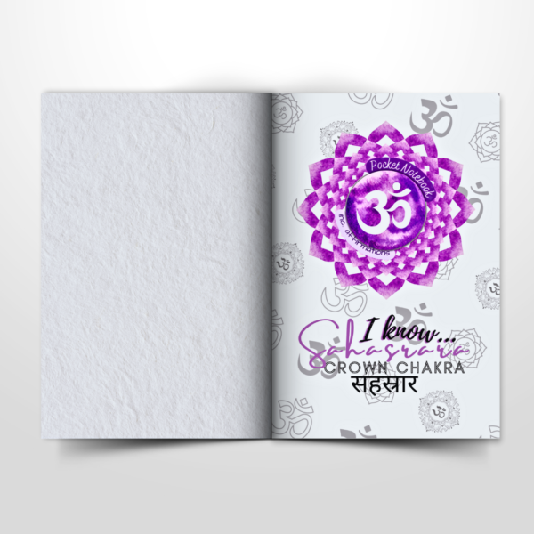 Crown Chakra Pocket Notebook | Inc. Affirmations - Image 5