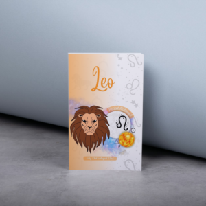 Leo zodiac pocket notebook featuring the Lion symbol and astrology-inspired artwork.