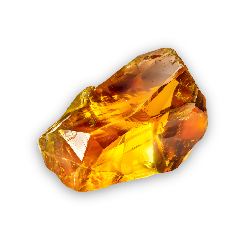 Golden Citrine crystal associated with positivity, abundance, optimism and the Solar Plexus Chakra.