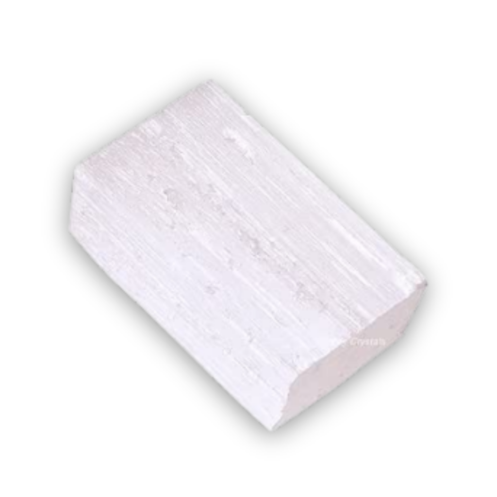 Natural Selenite crystal associated with spiritual cleansing, clarity, higher consciousness and the Crown Chakra.
