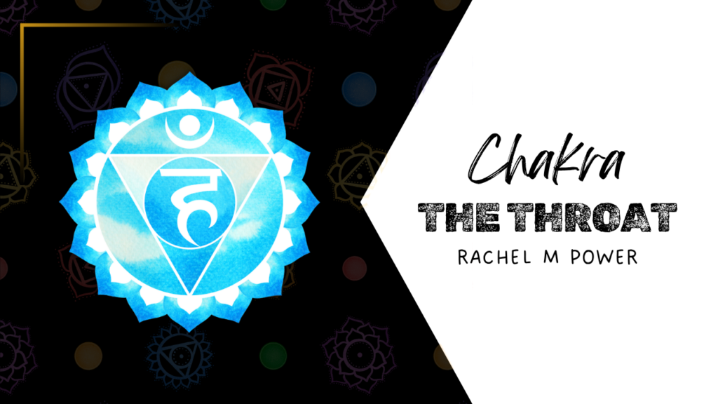 Blue Throat Chakra symbol representing communication, authenticity, confidence and self-expression.