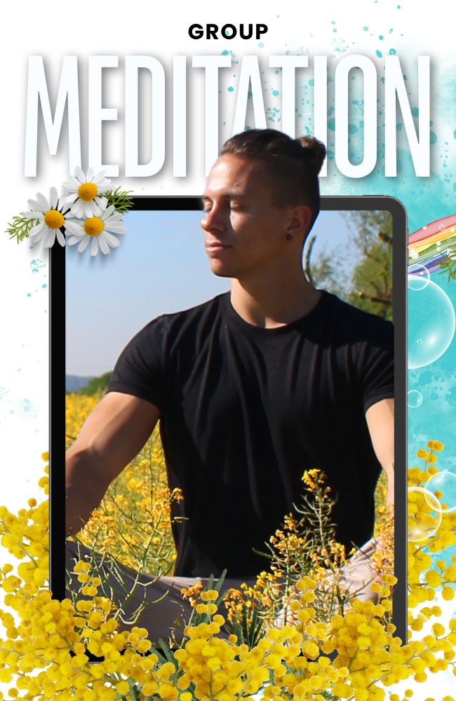 Person meditating outdoors representing group meditation, mindfulness practice, emotional wellbeing, and inner calm.